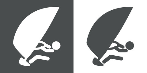 Icono plano windsurf #1