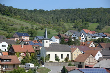 Fototapeta na wymiar Wirmsthal bei Bad Kissingen