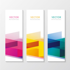 a set of banners