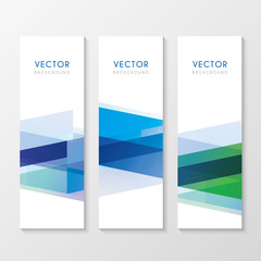 a set of banners
