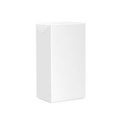 Milk Juice Carton Packaging Package Box White Blank Isolated 