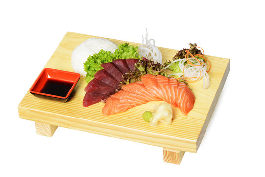 Lachs und Thunfisch, Sushi