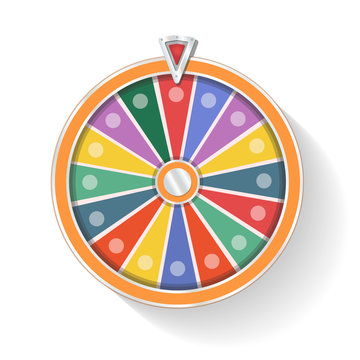 Colorful wheel of fortune