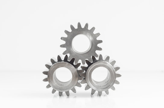 gears parts on isolated