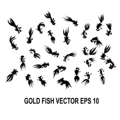 goldfish brush style vector