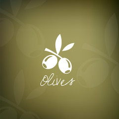 Olives icon vector