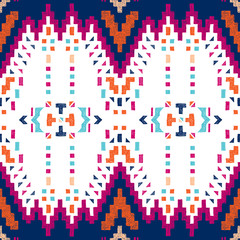 hand drawn tribal seamless pattern
