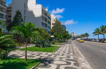 Seafront of Ipanema in Rio de Janeiro. Brazil