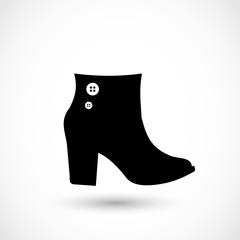 Fashion woman boot vector