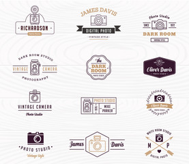 Photographer and photo studio sign, element, icon, signatute 