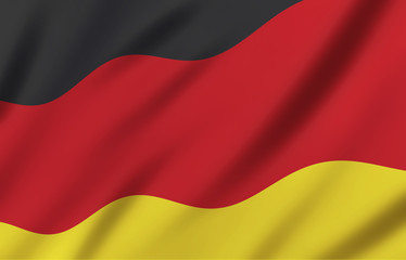 Germany Flag silk fabric background