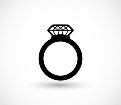 Diamond ring  vector