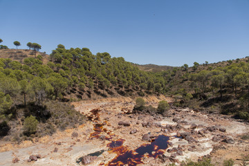 Hermoso enclave turístico de las minas de Ríotinto en la provincia de Huelva, Andalucía