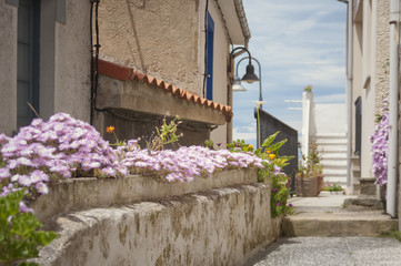 Nice view of the neighborhood of Cudillero in Asturias, Spain