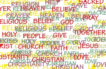 Christian word background