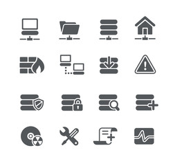 Network and Server Icons -- Utility Series