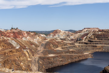 La mina de Río Tinto en Huelva, Andalucía