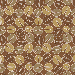Coffee seamless vector
