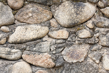 Part of a stone wall, for background or texture.