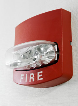 Fire Alarm Light on Wall