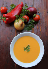 Vegetable cream soup