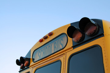 School Bus Photo with Copy Space