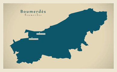 Modern Map - Boumerdes DZ