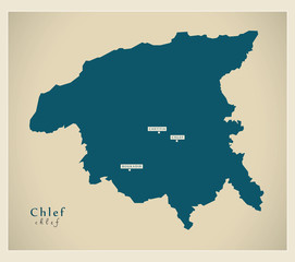 Modern Map - Chlef DZ