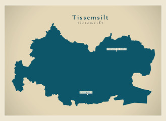Modern Map - Tissemsilt DZ