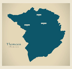 Modern Map - Tlemcen DZ