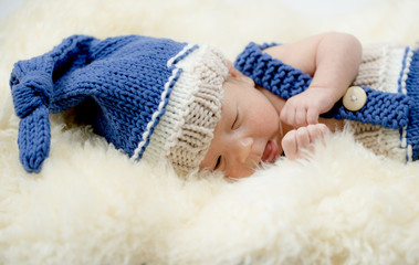 Newborn Baby with sweet hat