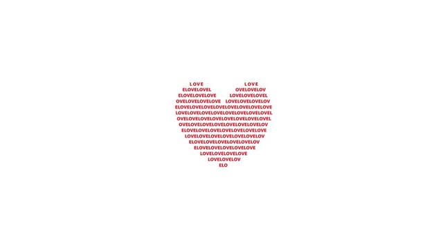 Pumping Valentine's Heart loop animation