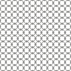 Seamless vector black and white ornament. Modern geometric pattern with repeating elements