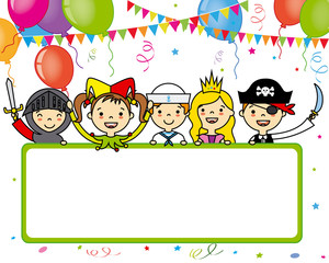 Costume party card