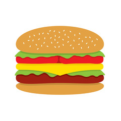 Hamburger Vector Illustration.