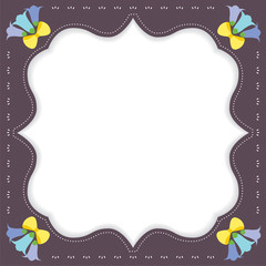 Vintage Flowers Border.