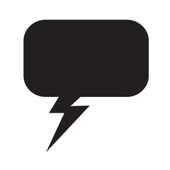 Speech bubble icon Illustration symbol design