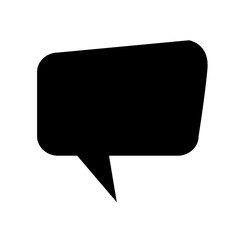 Speech bubble icon Illustration symbol design