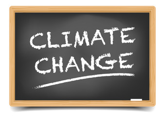 Fototapeta premium Blackboard Climate Change