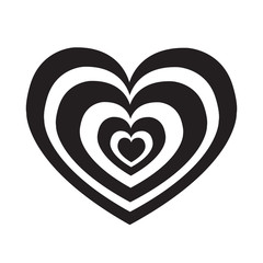 Heart icon Illustration sign design