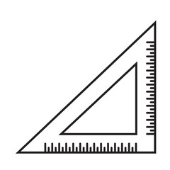 triangle ruler icon Illustration sign design