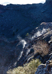 The Vesuvius crater , Italy, near Naples.
