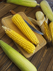 fresh juicy corn