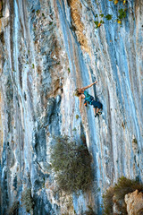 female rock climber 