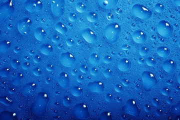 Close up view of the water drops background