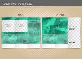 Vector template for leaflet