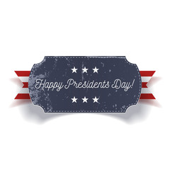 Happy Presidents Day vector blue grunge Banner