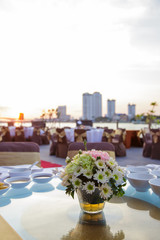 The wedding flowers