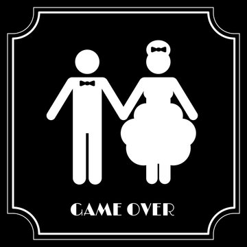 Funny Wedding Symbol - Game Over