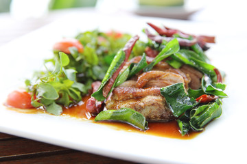 Roasted duck fillet with berry sauce